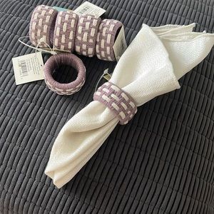 🎁3/$13.00🎁VTG: 6 pcs. Ex-Cell Home Fashions Table Napkins Holder Rings
